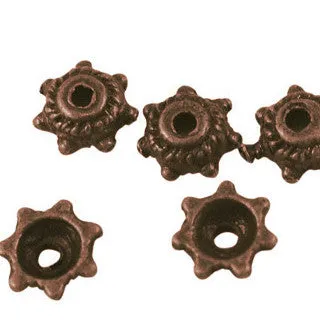 Antique Copper Bead Cap 5mm (100 pcs)