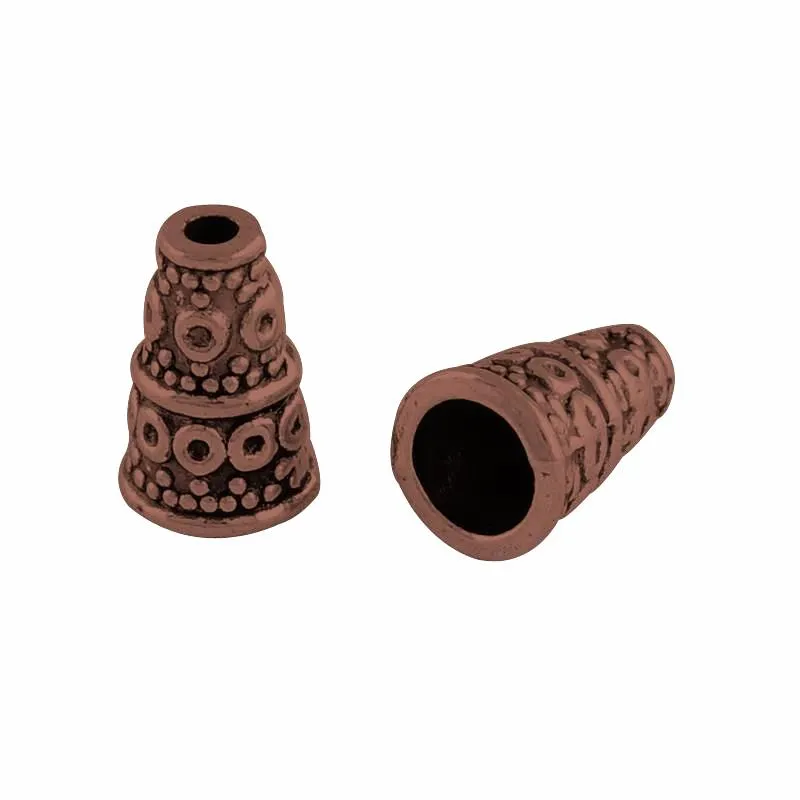 Antique Copper Cone 7x10mm (40 pcs)