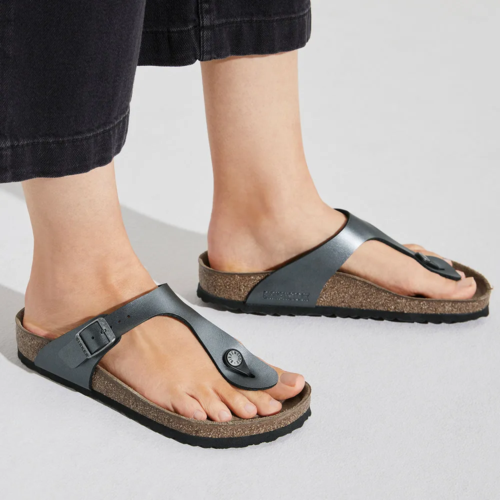 BIRKENSTOCK GIZEH 1021428 METALLIC BLACK BF