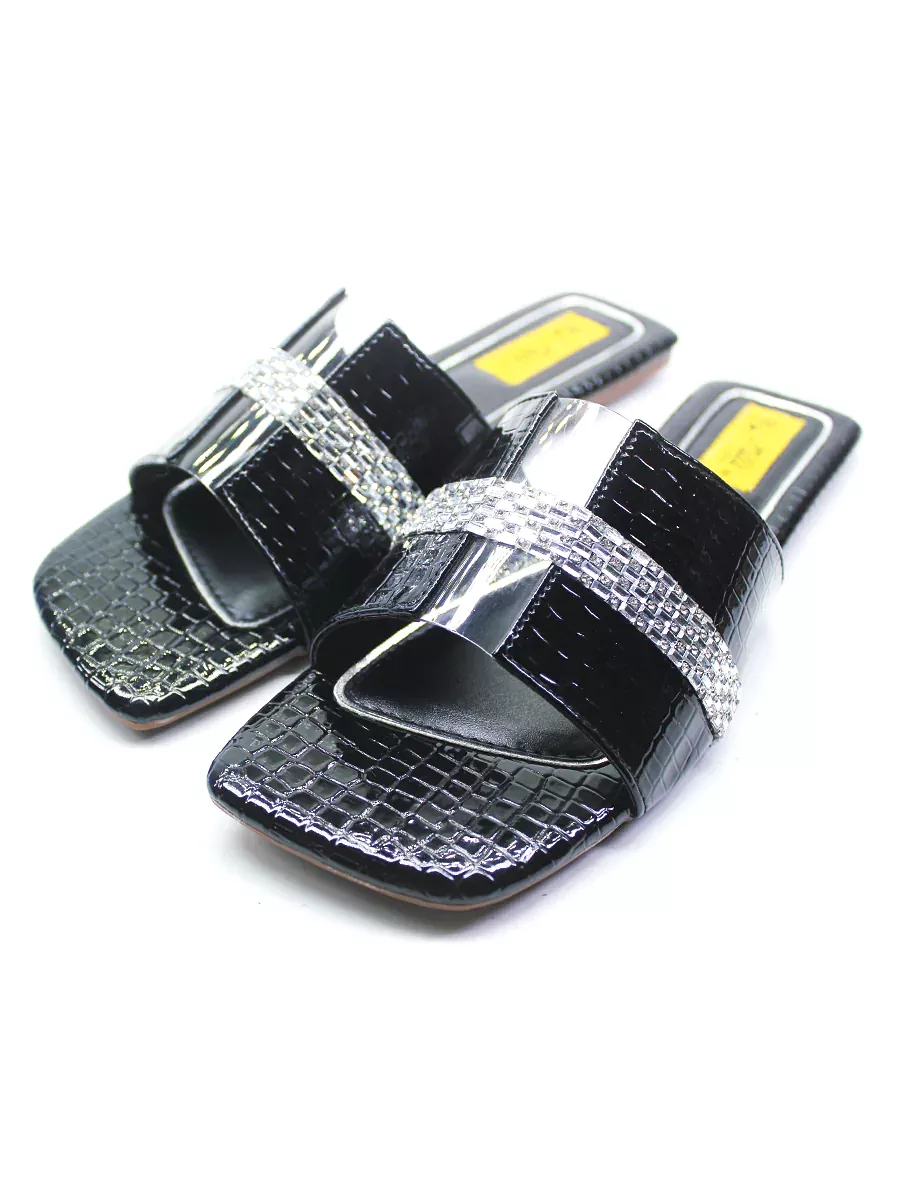 Black Casual Slipper