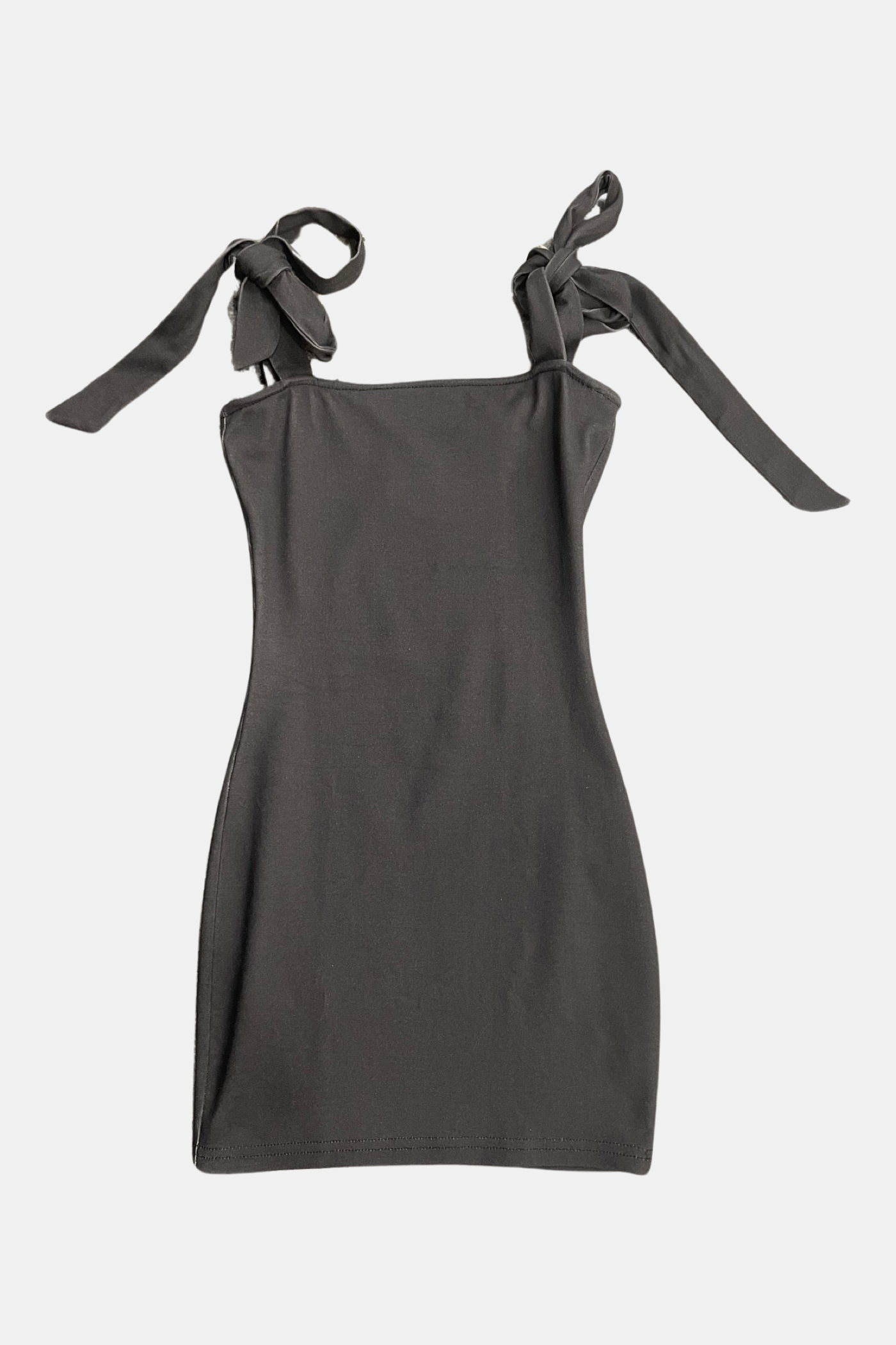 Black Chloe Tie Strap Dress