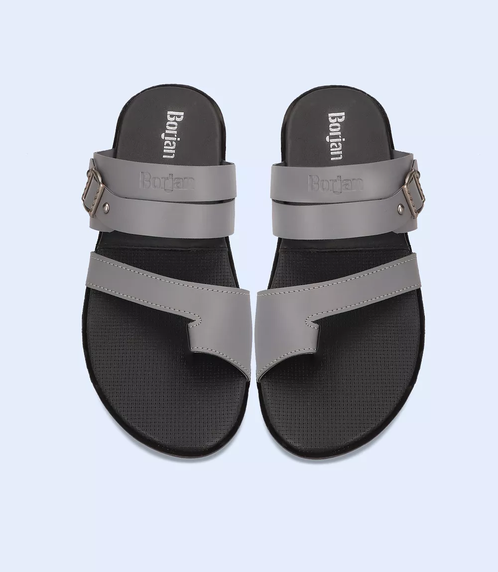 BM4517-GREY-Men Chappal