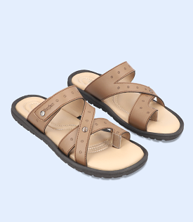 BM4575-D-BEIGE-Men Chappal