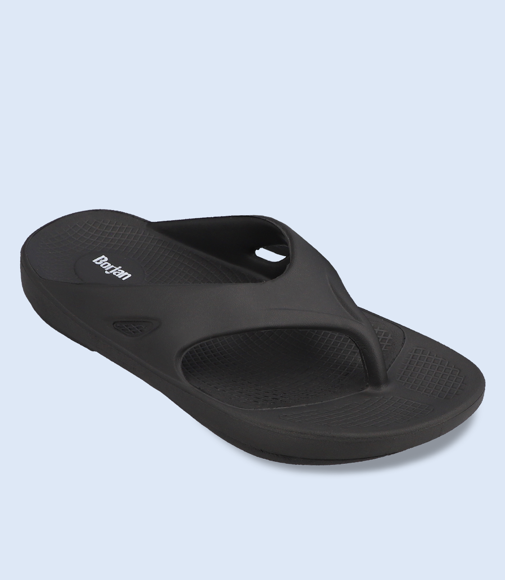 BM5296-BLACK-Men Flip flop