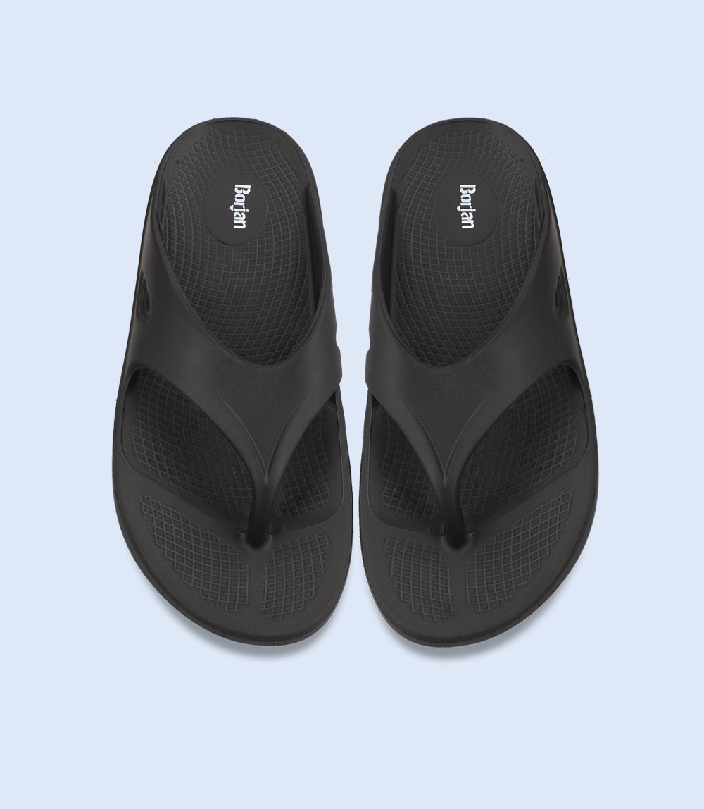 BM5296-BLACK-Men Flip flop