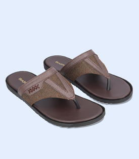 BM5464-BROWN-Men Casual Chappal