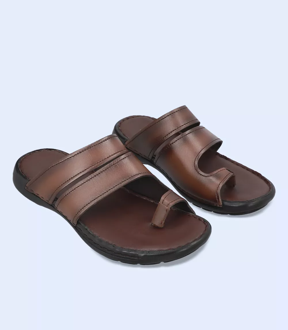 BM5486-BROWN-Men Chappals