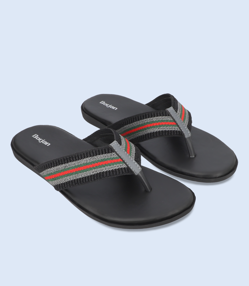 BM5530-BLACK-Men Chappals