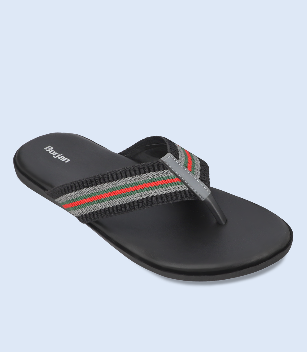 BM5530-BLACK-Men Chappals