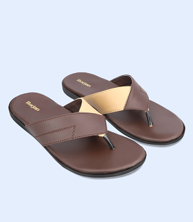 BM5535-BROWN-Men Chappal