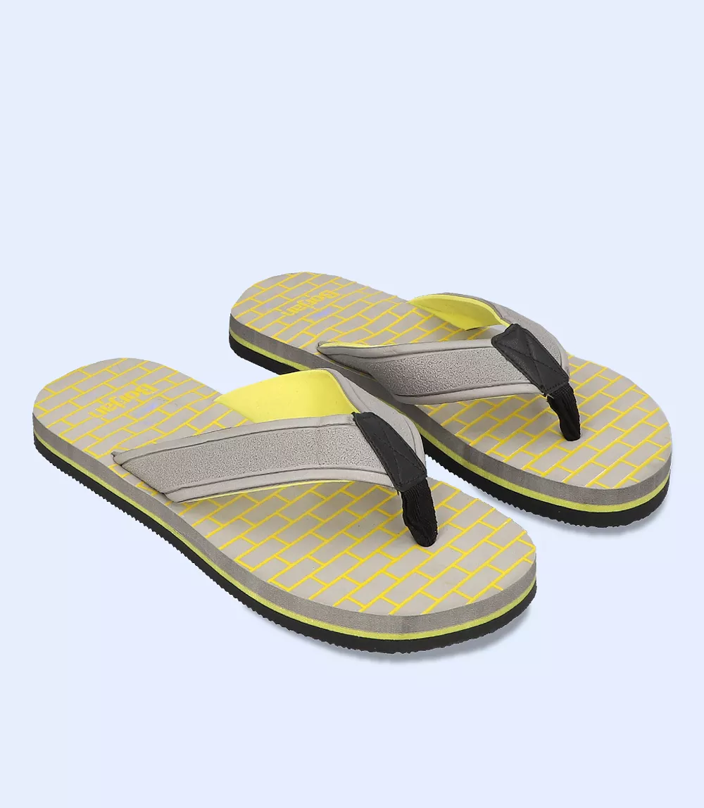 BM5566-GREY-Men Flip flop