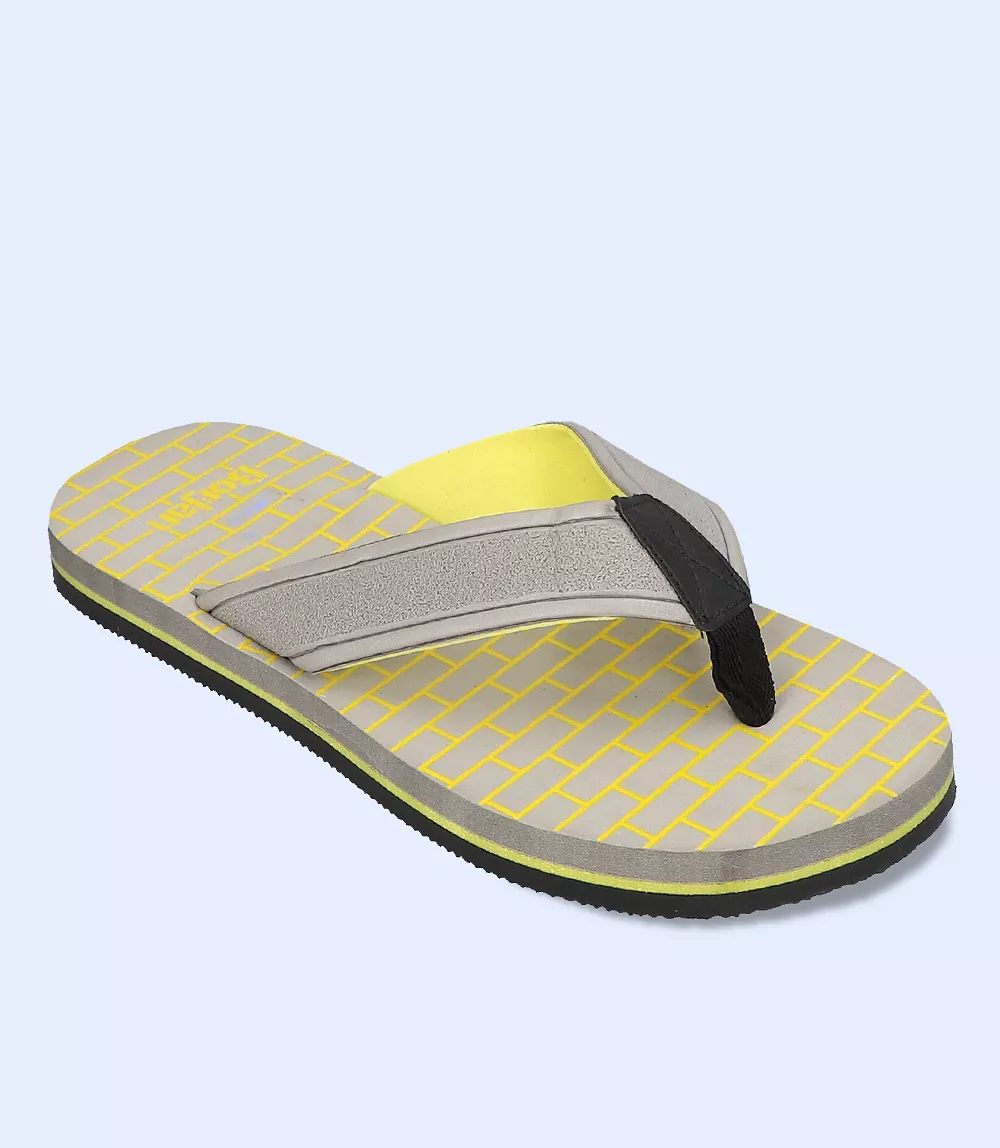 BM5566-GREY-Men Flip flop