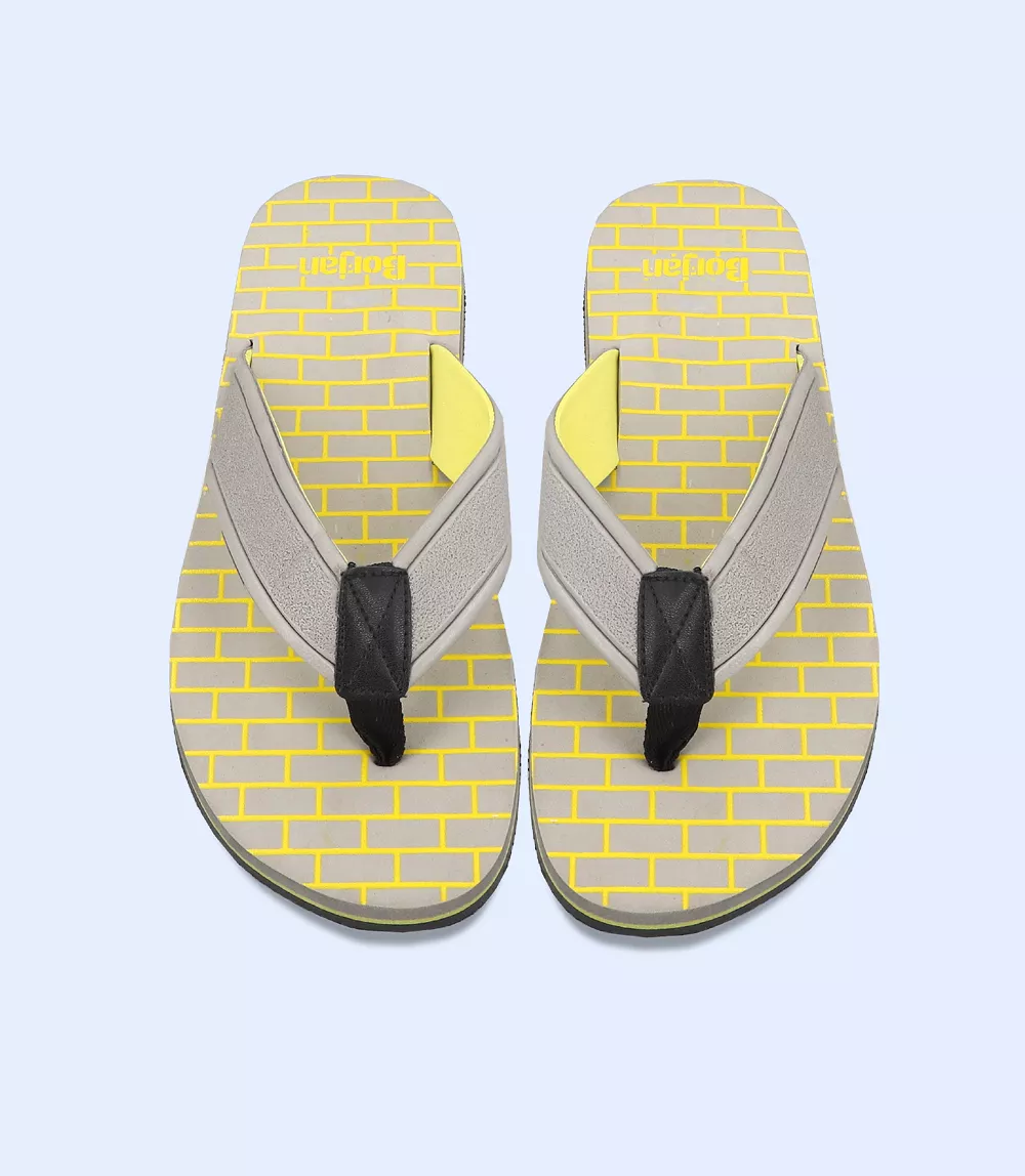 BM5566-GREY-Men Flip flop