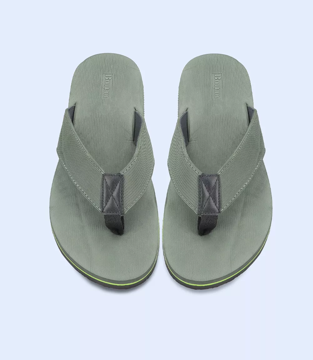 BM5567-GREEN-Men Flipflop