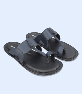 BM5636-NAVY-Men Casual Chappal