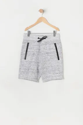 Boys Zip Pocket Fleece Short