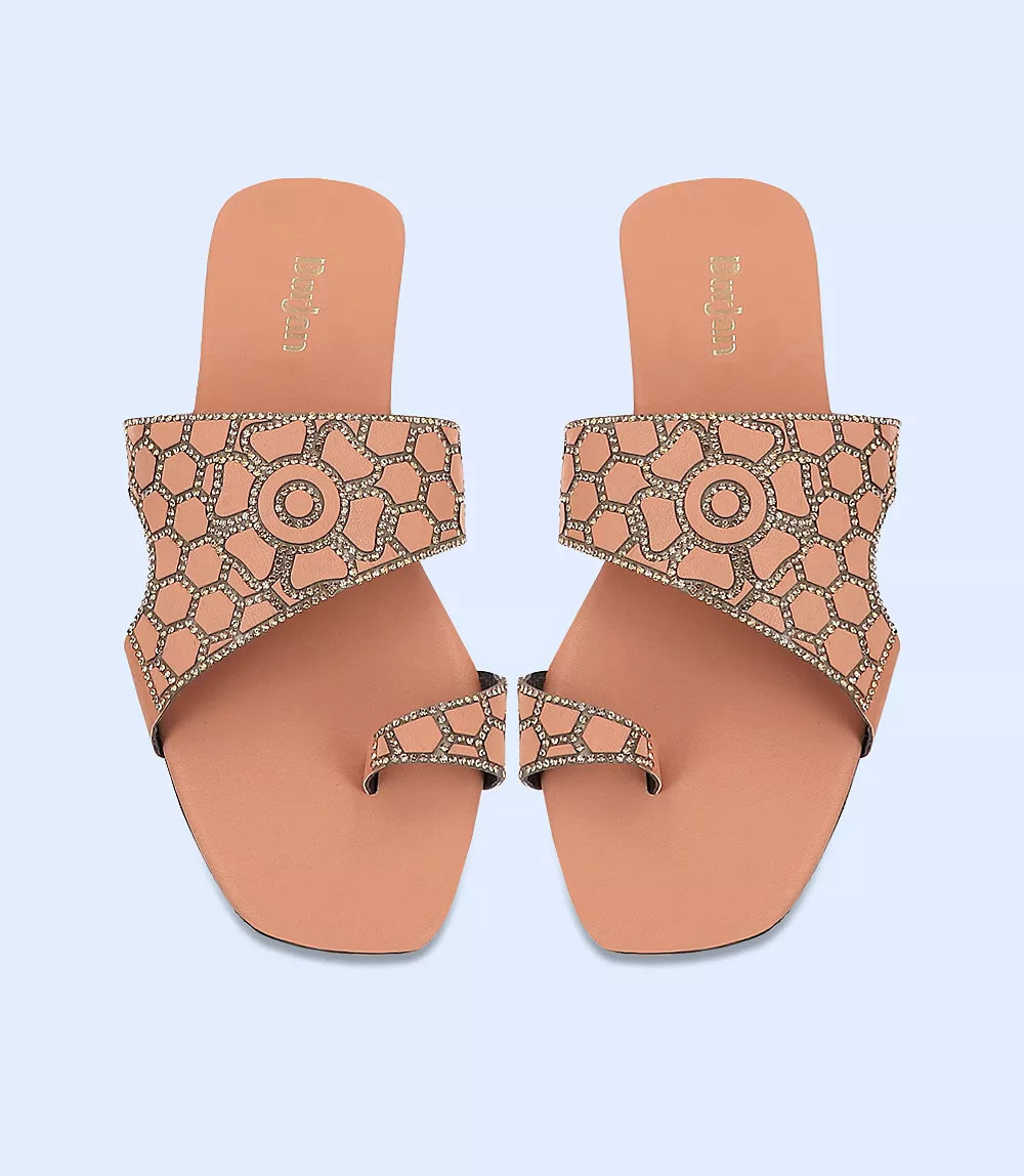 BW7463-TEA PINK-Women Casual Chappal