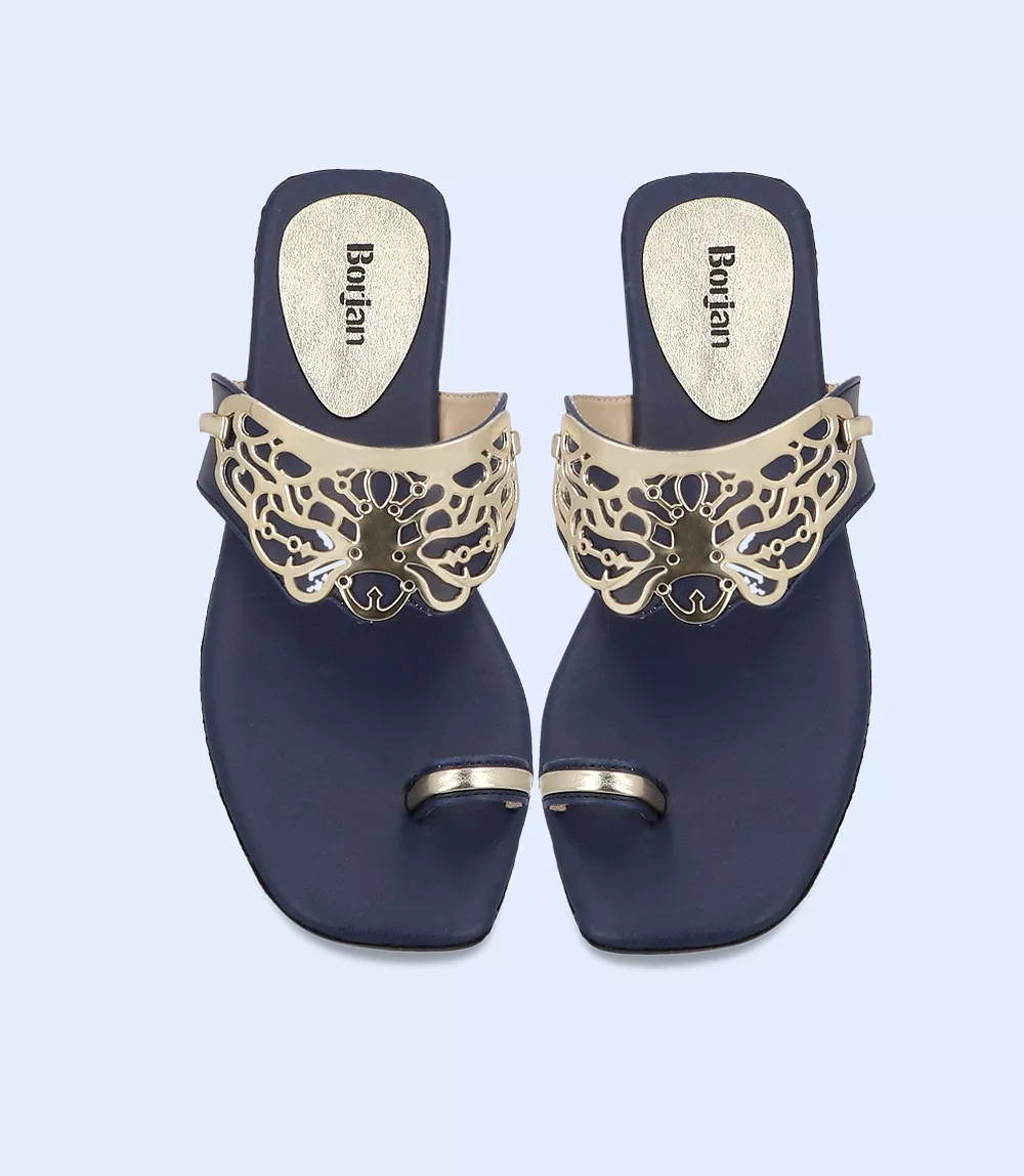 BW8044-NAVY-Women Casual Chappal