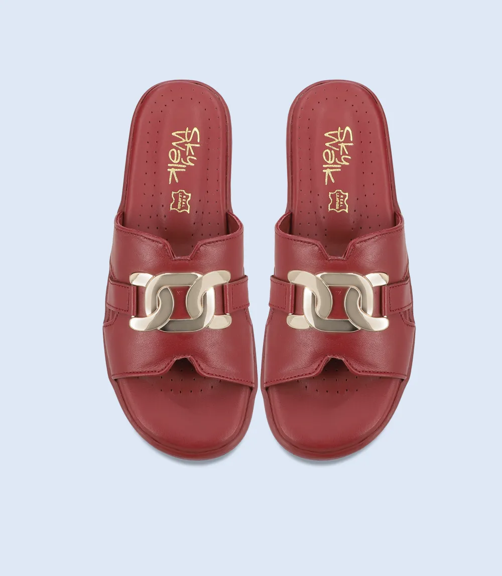 BW9512-MAROON-Women Slipper