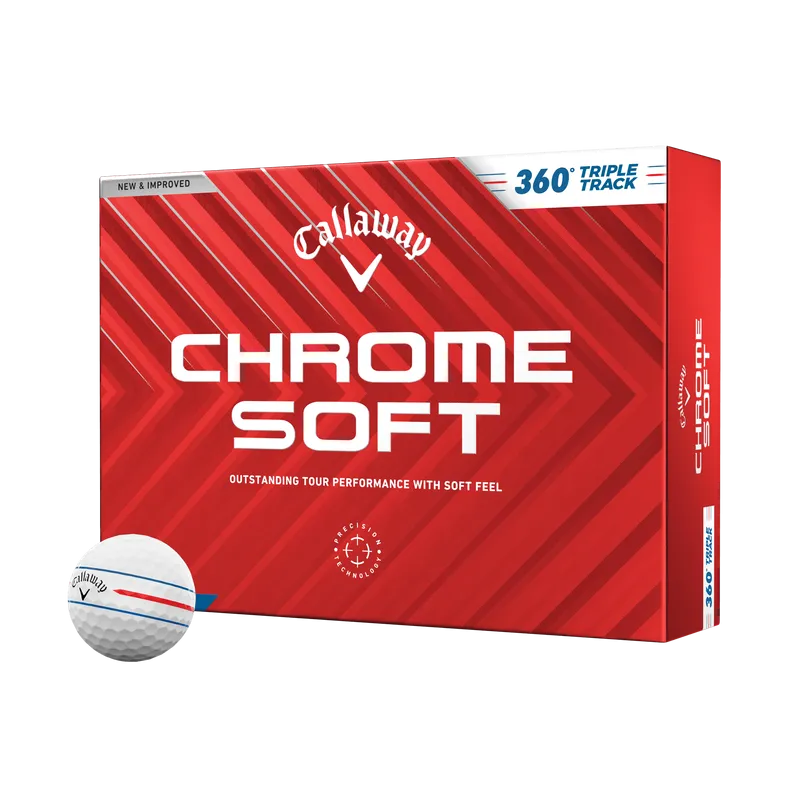 Callaway Chrome Soft 360 Triple Track 2024 Golf Balls