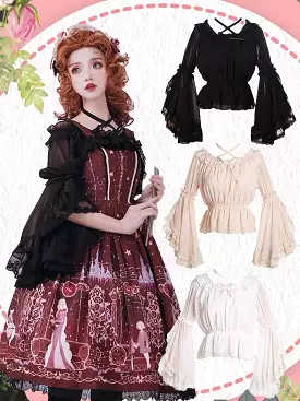 cross blouse lolita coordinate