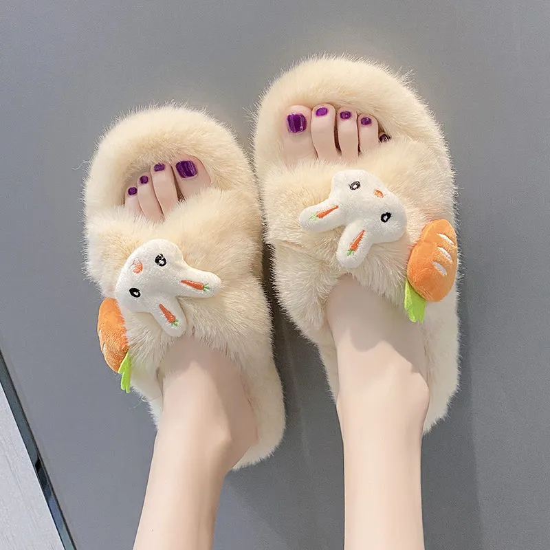 Cute Bunny Carrot Slippers