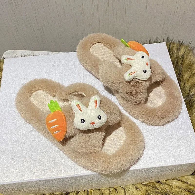 Cute Bunny Carrot Slippers