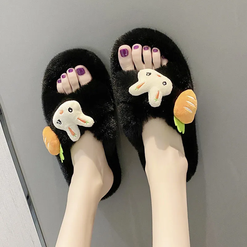 Cute Bunny Carrot Slippers