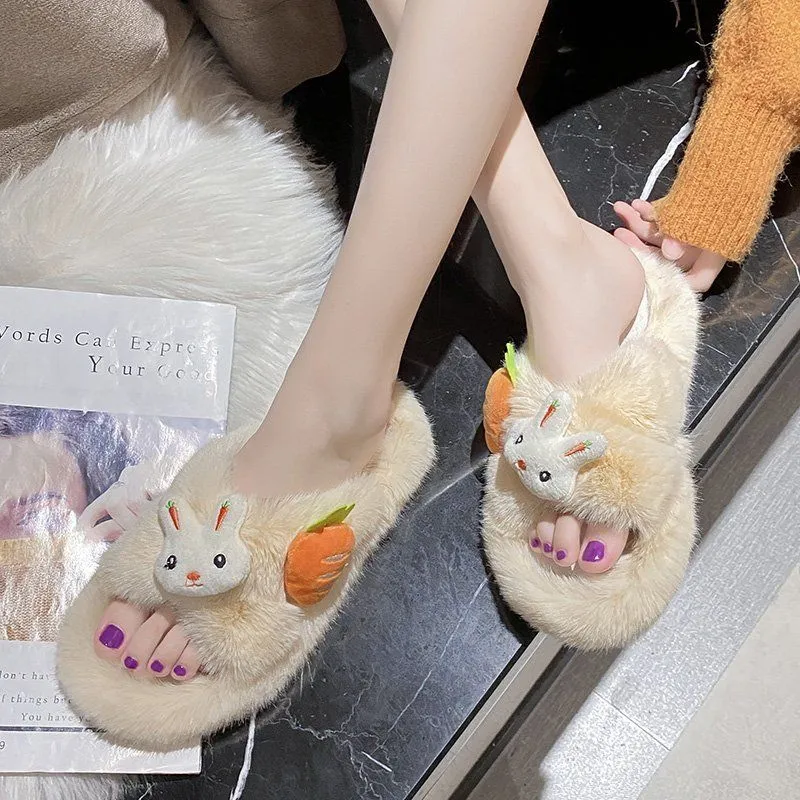 Cute Bunny Carrot Slippers