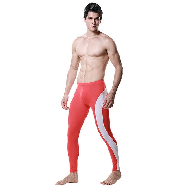 Fashion Men Modal Long Johns Pants Low Rise Pouch Trousers Thermal Underwear M L XL SM6