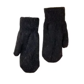 FLOOF Women's Wool Mittens in Black