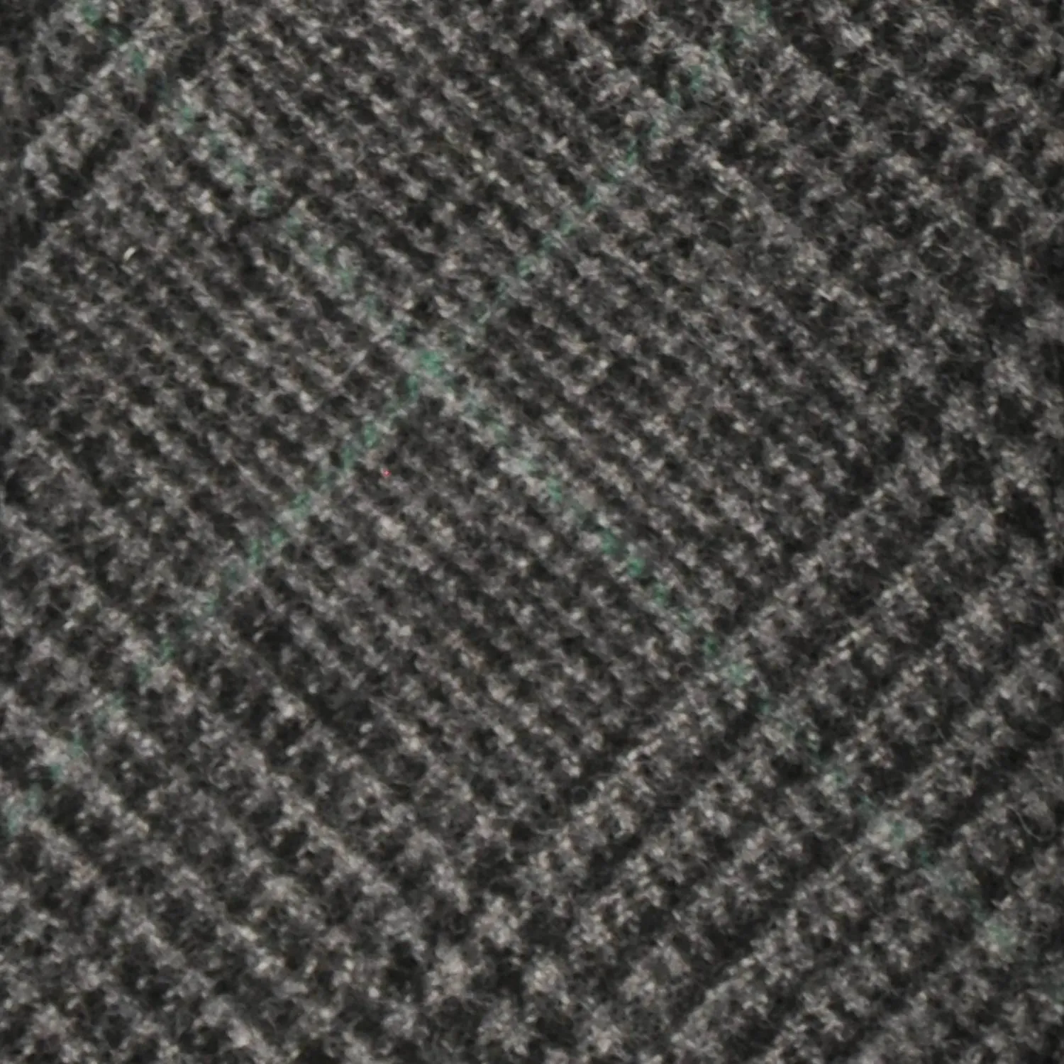 F.Marino Prince of Wales Flannel Wool Tie 3 Folds Anthracite Grey