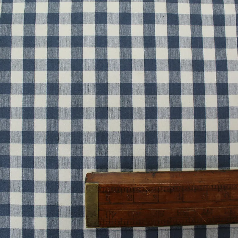 Furnishing Cotton Gingham - Denim Blue