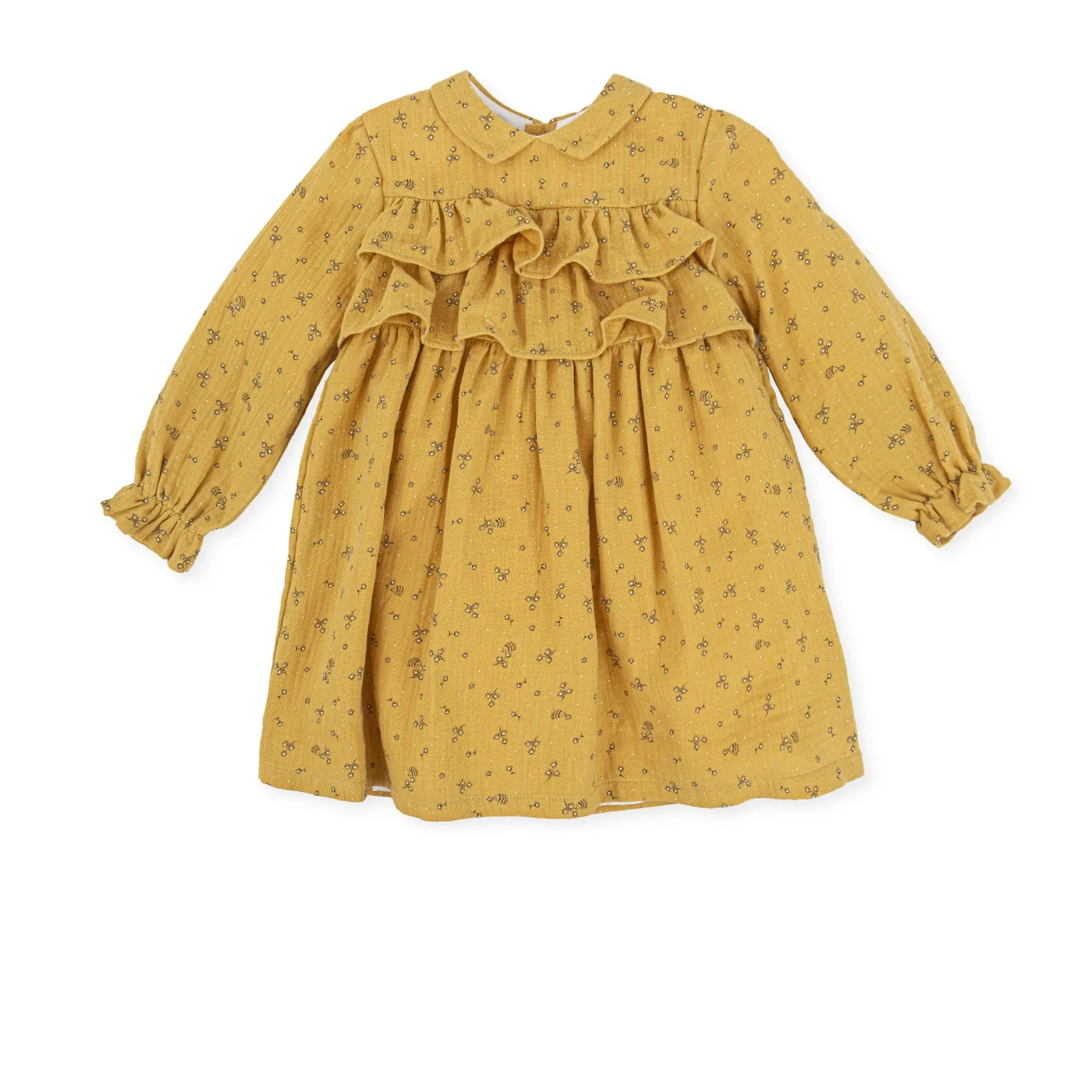 Girl E.Ldta. Pop Dress-Mustard