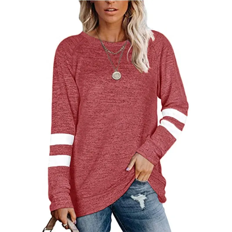 Haute Edition Women's Varsity Stripe Slouchy Tee