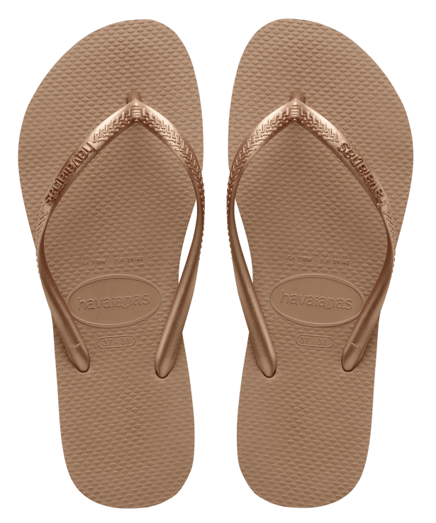 Havaianas Slim Flip Flops - Rose Gold