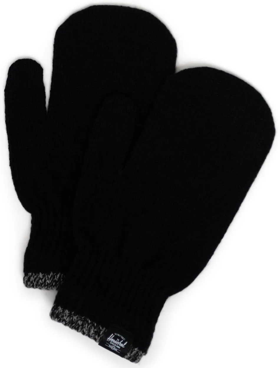 Herschel Classic Stripe Mittens Black