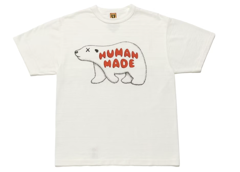 KAWS x Human Made #7 Tee White