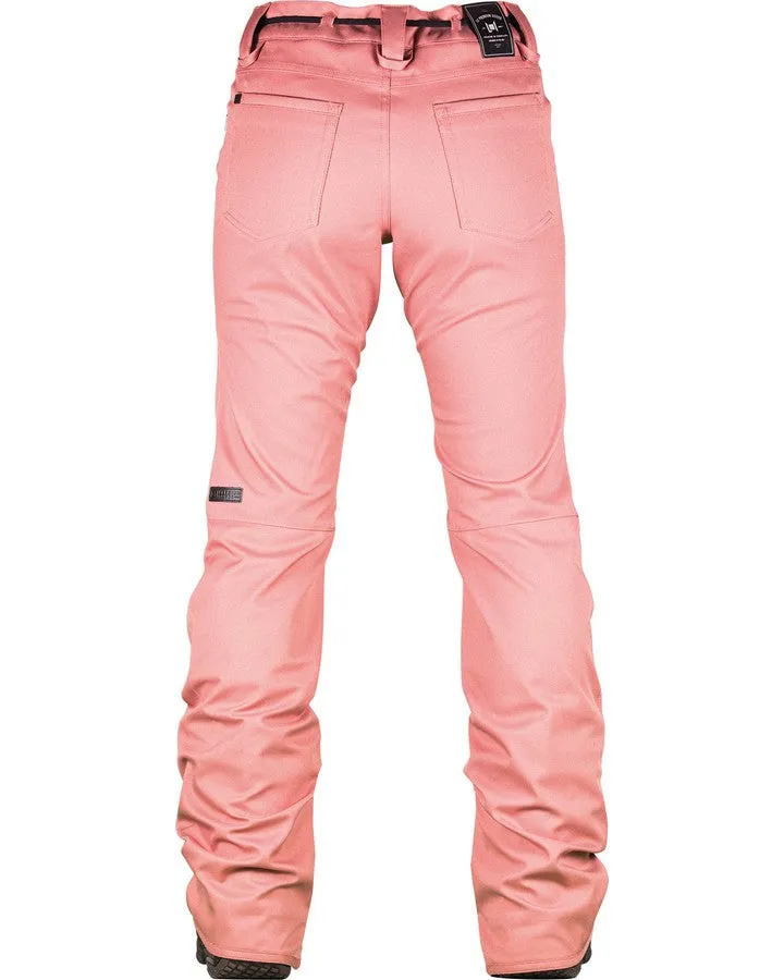 L1 Heartbreaker Twill Womens Pant Rose 2022 | Snow Pants Womens | Snow Skiers Warehouse