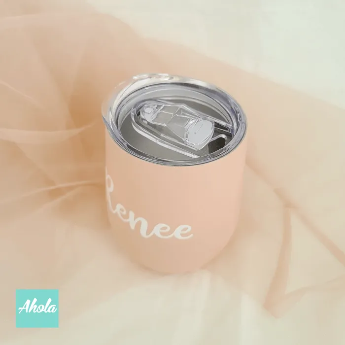 【La coque】Insulated Wine Tumbler 名字不鏽鋼杯