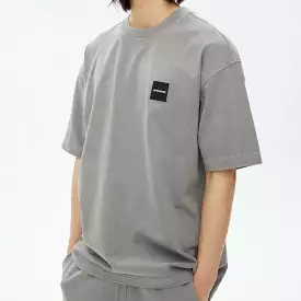 LifeWork Square Logo Patch Tee Light Grey