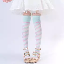 Lolita little candy over the knee thigh socks