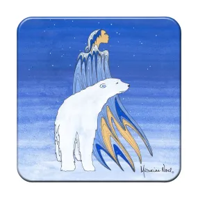 Maxine Noel Mother Winter Cork-Back Coaster