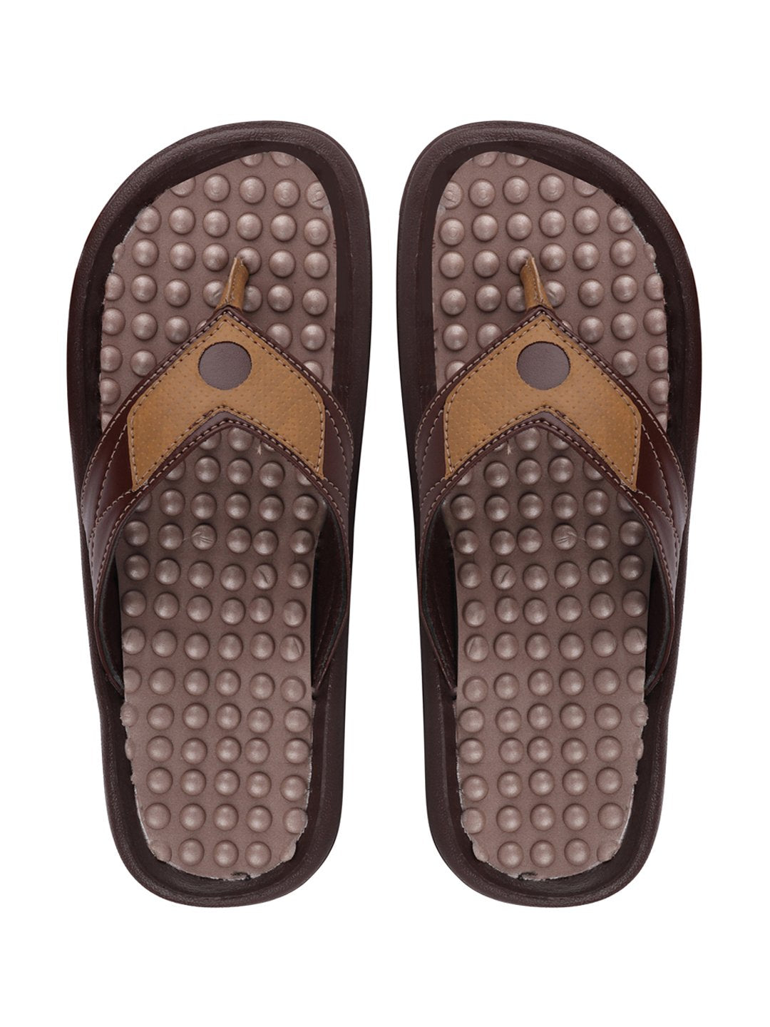 Men Brown/Camel Casual Slip-On Slippers