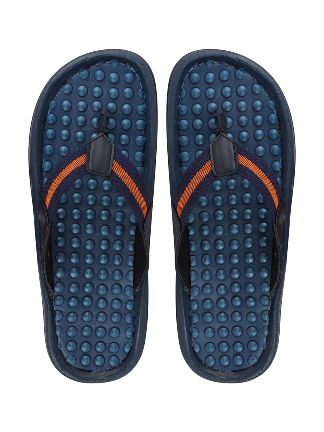 Men Navy Blue Casual Slip-On Slippers