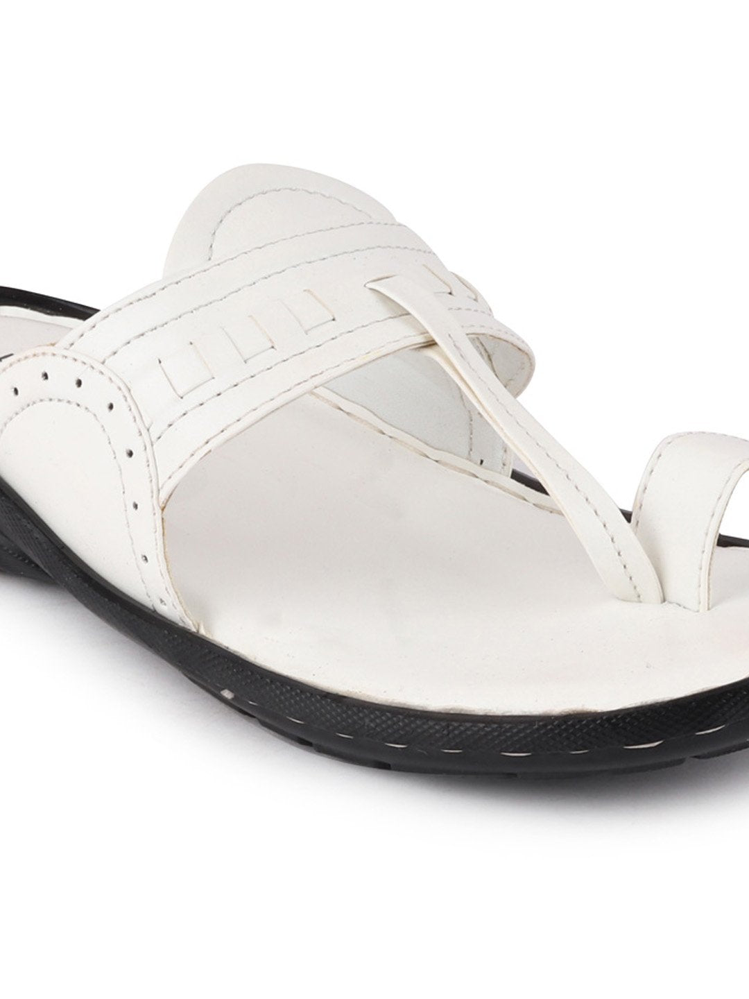 Men White Formal Slip-On Slippers