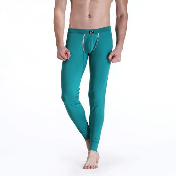 Men's Soft Long Johns Pants Warm Thermal Underwear Low Rise Underpants M L XL SM6