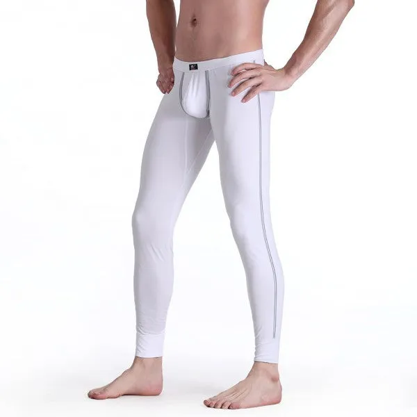 Men's Soft Long Johns Pants Warm Thermal Underwear Low Rise Underpants M L XL SM6