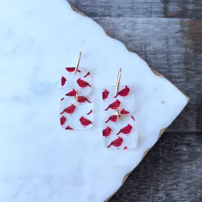 Mini Stacks - Cardinals - Acrylic Earrings