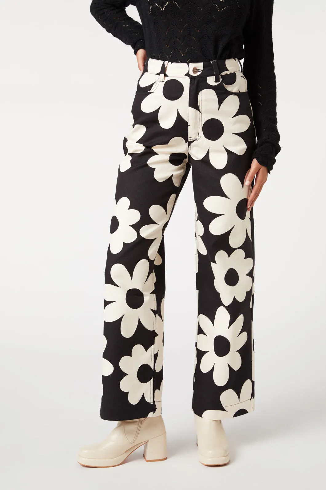 Miss 60s Flower Jean